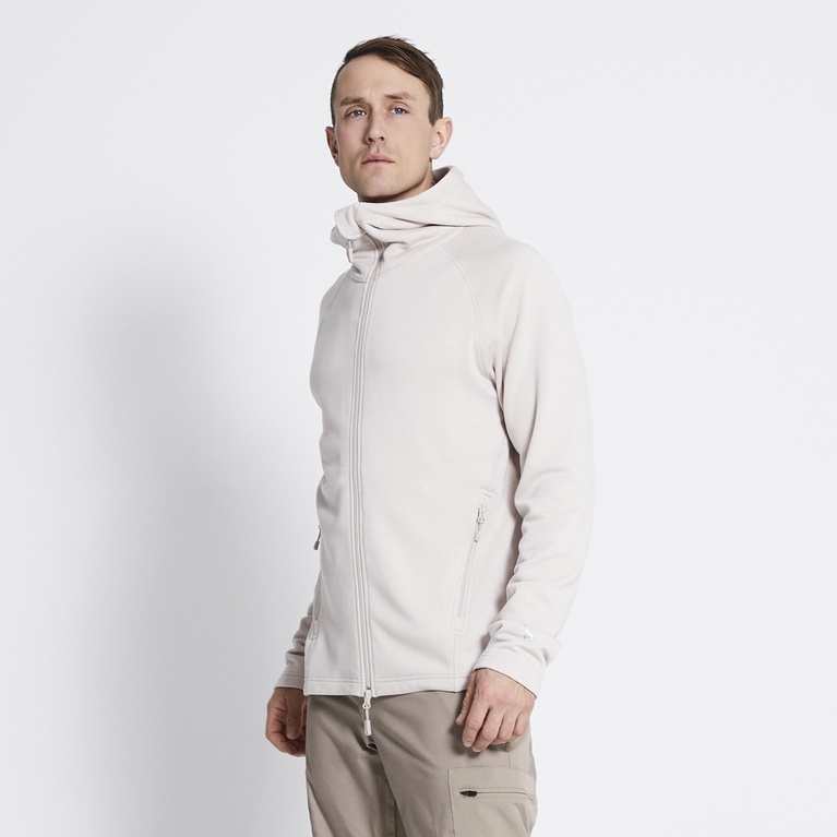 Functional hoodie "Vasared" Chalk White